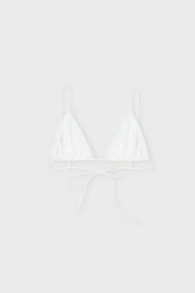 The Slow Label The Slow Label Bikini Top zum Schnüren aus ECONYL®, Ivory, – Produktbild 1 von 4