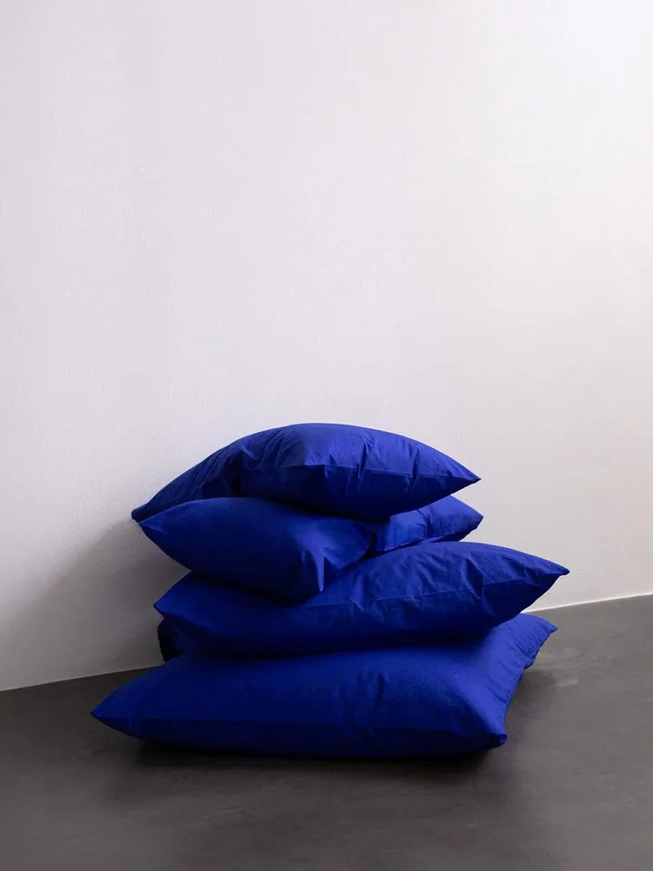 erlich textil erlich textil Kissenbezug FRED, (1 Stück), Blau, – Produktbild 1 von 5