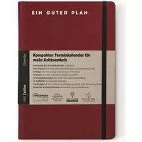 Ein guter Plan Ein guter Plan Pro Zeitlos – Kompakter Terminkalender für mehr Achtsamkeit (undatiert), Burgund, – Produktbild 1 von 1