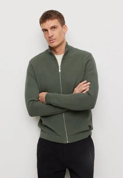 recolution Herren Strickcardigan aus Bio-Baumwolle - TARRAGON - recolution, Dark khaki (grün), – Produktbild 2 von 4