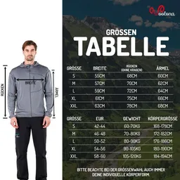 Woolona Woolona Hoodie - MAESTRO - 100% Merinowolle (Zip) – Produktbild 1 von 1