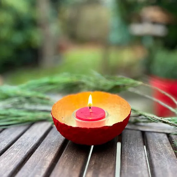 Sundara Sundara Schmuck- / Dekoschälchen, Rot, – Produktbild 1 von 7