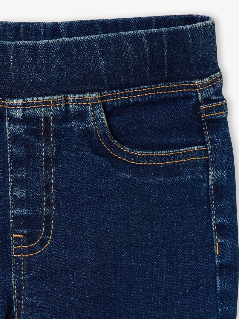 Vertbaudet Jeggings Mädchen BASIC 2 Taschen hinten, Dunkel blau, – Produktbild 3 von 4