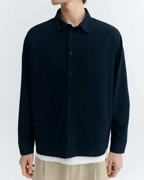 thinking mu thinking mu Navy Jim Shirt, Dunkelblau (navy), – Produktbild 4 von 4