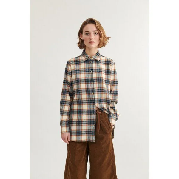 Basic Apparel Basic Apparel Oversize Bluse LULA aus Bio-Baumwolle GOTS, Blau (stripe copen blue birch), – Produktbild 1 von 1