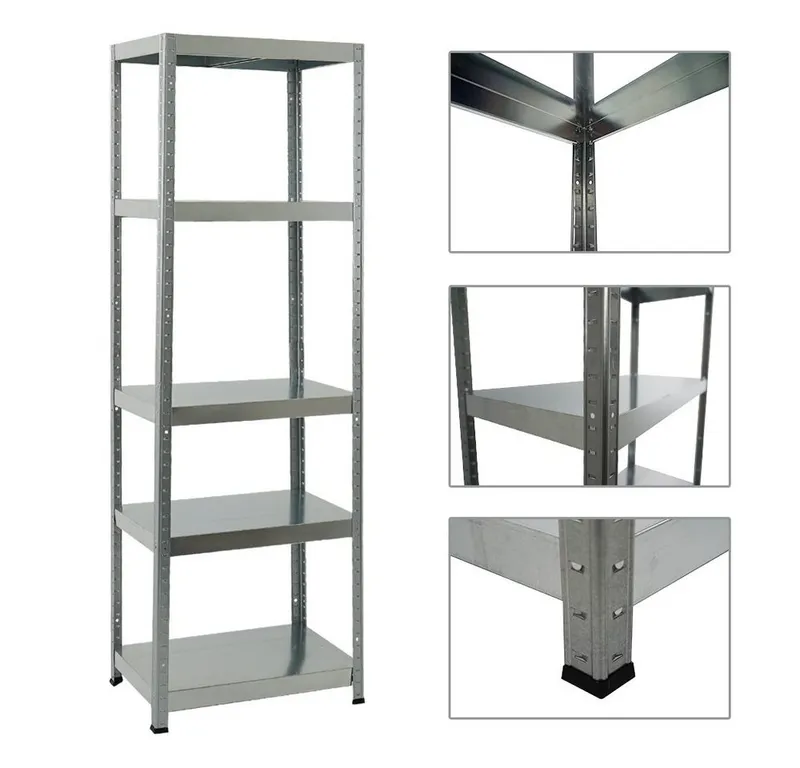 PROREGAL® Schwerlastregal MegaDeal 2x Lagerregal STEEL EAGLE 180x60x40cm Fachlast 130kg Verzinkt, 2-tlg., Stabiles Kellerregal Lastenregal Garagenregal Metallregal, Verzinkt, – Produktbild 4 von 5