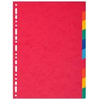 Exacompta 10 Exacompta Register, Colorspan-Karton, 10 Taben neutral, 225 g/m², DIN A4, sortiert – Produktbild 1 von 1