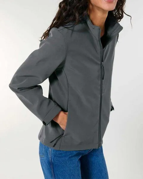 YTWOO YTWOO Damen Eco Softshell Jacke, Anthrazit, – Produktbild 2 von 4