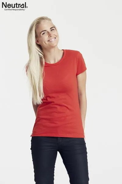 Neutral® - 3FREUNDE Neutral® - 3FREUNDE Frauen Fit T-Shirt, Rot, – Produktbild 4 von 4