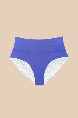 Woodlike Woodlike Damen vegan Bikiniunterteil Reversible Emee High Waist Flieder / Weiß – Produktbild 1 von 1