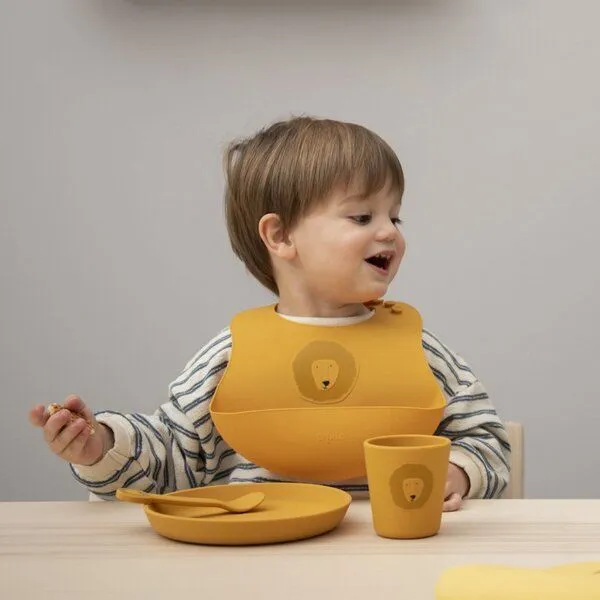 TRIXIE TRIXIE – Kindergeschirr aus Silikon – Kinderteller, Mr. lion, – Produktbild 4 von 4