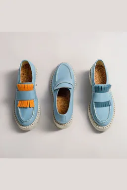 AGAZI AGAZI Damen vegan 3 In 1 Loafers Diane Himmelblau – Produktbild 1 von 1