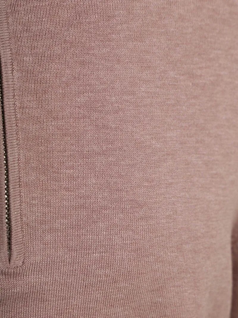 Profuomo Profuomo Half-Zip Pullover Luxury Basic Rosa - Größe L, Pink, – Produktbild 3 von 4