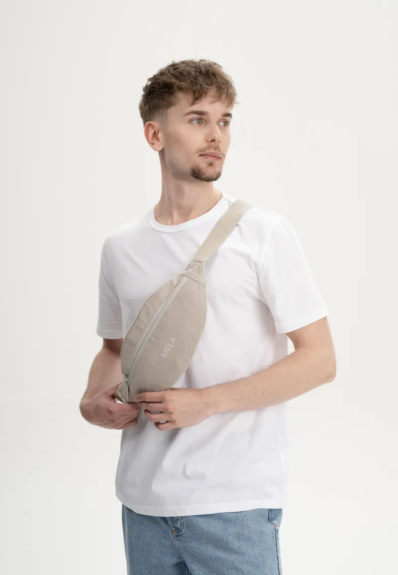 MELA Bauchtasche Hip Bag | von MELA | Fairtrade & GOTS zertifiziert, Light stone, – Produktbild 1 von 6