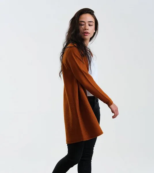 Gary Mash GARY MASH Cardigan Libby aus Feinstrick, Toffee (braun), – Produktbild 4 von 4