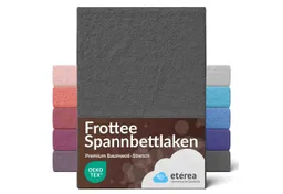 etérea Himmlische Qualität Spannbettlaken etérea Frottee Spannbettlaken 90x200 - 200x220 cm, Baumwolle, Gummizug: rundum, (1 Stück) – Produktbild 1 von 1