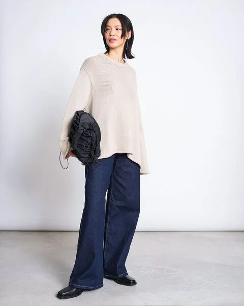 JAN N JUNE JAN N JUNE Strickpullover SONA aus Bio-Baumwolle GOTS, Ivory, – Produktbild 1 von 4