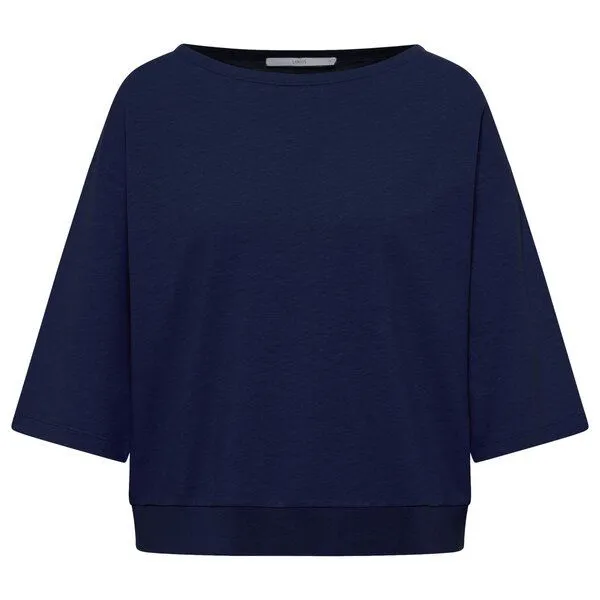 LANIUS LANIUS U-Boot-Shirt mit 3/4-Arm, Onyx, – Produktbild 1 von 4