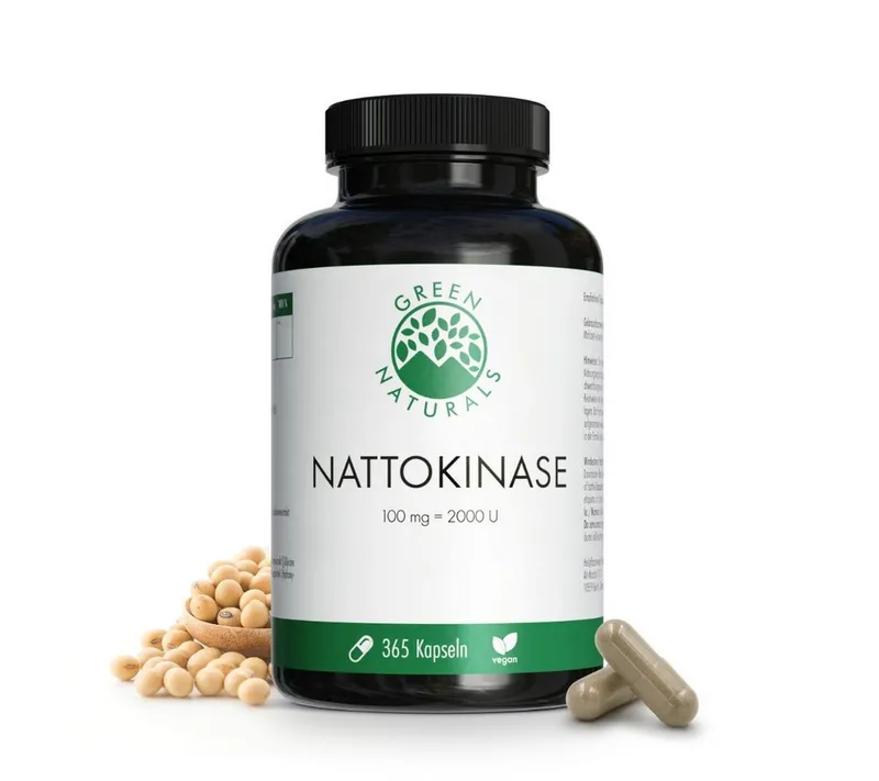 Green Naturals Green Naturals Nattokinase 100 mg Kapseln vegan – Produktbild 1 von 4