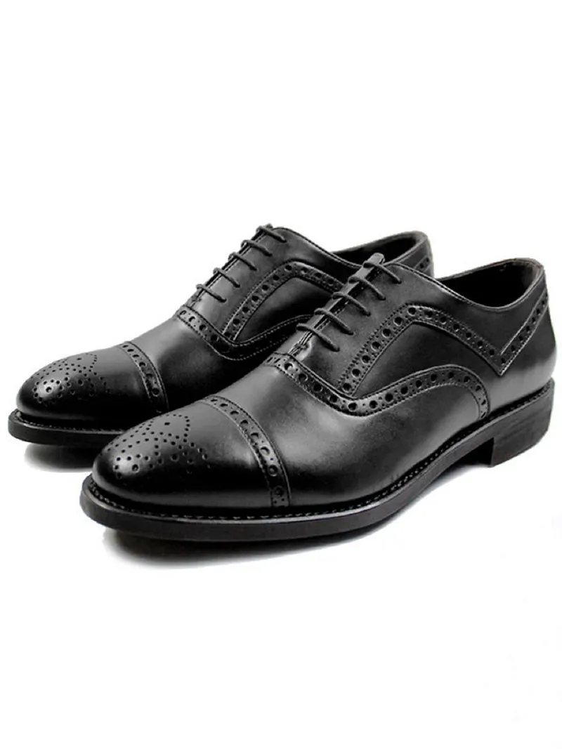 Will's Vegan Store Will's Vegan Store Herren vegan Brogues Goodyear Welt Schwarz, Schwarz, – Produktbild 2 von 2