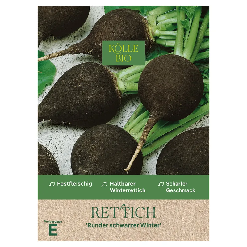 Kölle Bio Kölle Bio Saatgut Rettich 'Runder Schwarzer Winter', Schwarz, – Produktbild 1 von 1