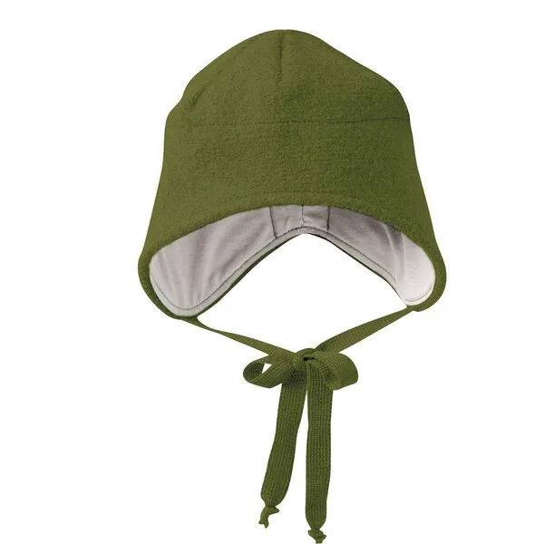 Disana Disana Baby Kinder Walk Mütze kbT Schurwolle, Olive, – Produktbild 1 von 4