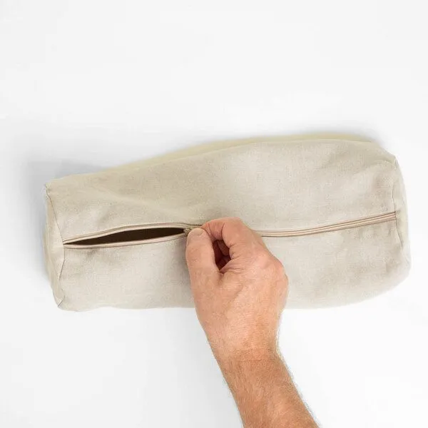 nahtur-design nahtur-design Kissenbezug für Nackenrollen | 100% Leinen, Natur_06 (beige), – Produktbild 1 von 2