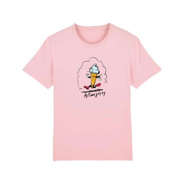 Spangeltangel Spangeltangel T-Shirt "Eis", T-Shirt, Bio-Baumwolle, Eiswaffel, Unisex, Sommer, Cotton pink, – Produktbild 1 von 3