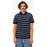 ARMEDANGELS ARMEDANGELS STRIPED POLO Herren Polo-Shirt aus 100% Bio-Baumwolle, Tinted navy-wedgwood, – Produktbild 1 von 1