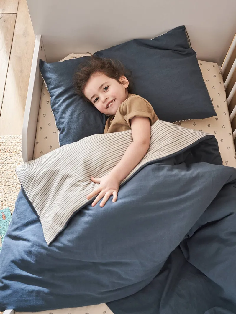 Vertbaudet Baby Kissenbezug NAVY SEA -, Indigo-blau, – Produktbild 2 von 4