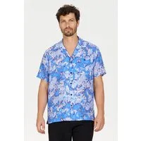 KOMODO Tencel Kurzarm-Hemd Modell: Spindrift, Acid blue, – Produktbild 1 von 1