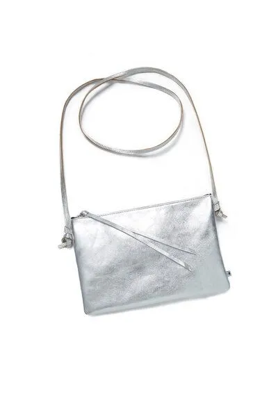 ELEKTROPULLI Elektropulli Lederhandtasche LILLY, Silber, – Produktbild 2 von 4