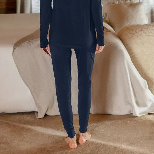 Dagsmejan Dagsmejan Damen Hose aus Merinowolle, Night melange, – Produktbild 4 von 4