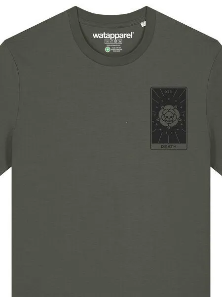 watapparel watapparel T-Shirt Unisex Tarot Death, Khaki, – Produktbild 3 von 3