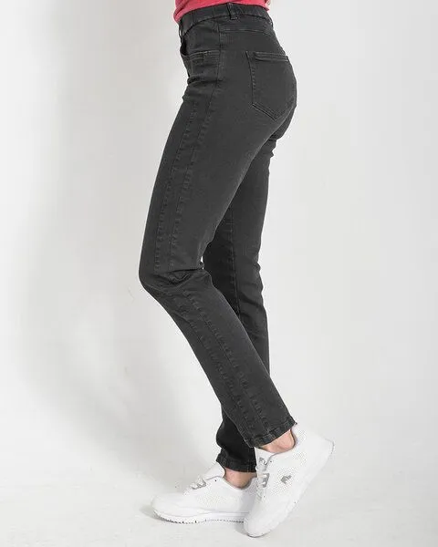 Alma & Lovis Alma & Lovis Schmale Damen Jeans aus Bio-Baumwolle | Slim Jeans, Grau, – Produktbild 2 von 4