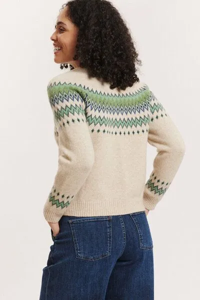 Tranquillo Tranquillo Cardigan Leonaa aus Schurwolle, Off-white, – Produktbild 4 von 6