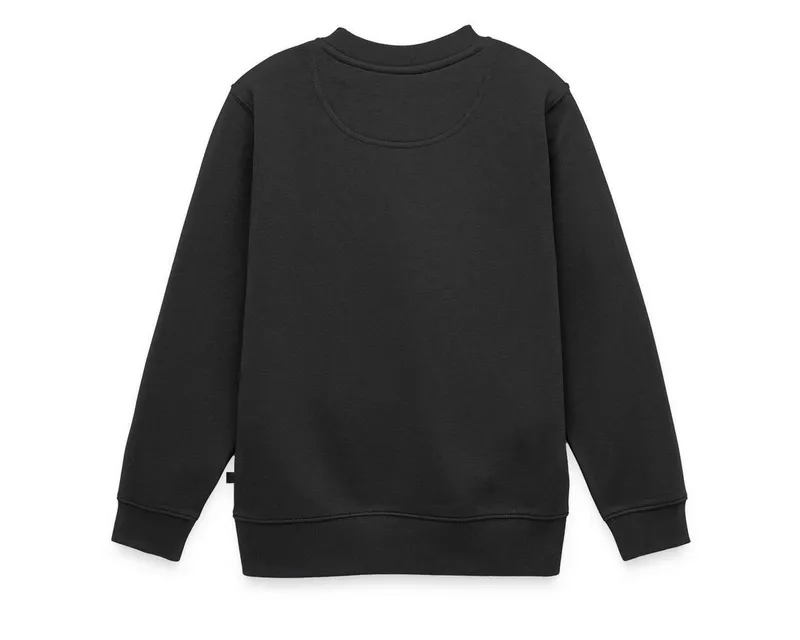 Spreadshirt Sweatshirt Frozen Olaf Schriftzug Mit Schneemann Kinder Premium Pullover (1-tlg) Regular Fit, Schwarz, – Produktbild 4 von 5