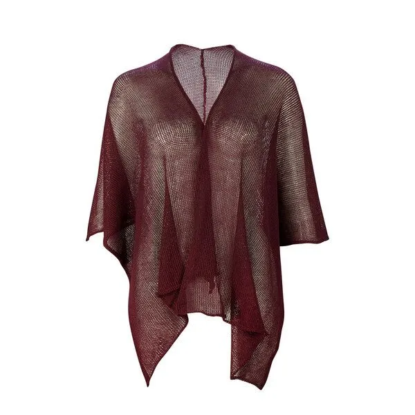 Sundara Sundara Kimono "Mira" 100% Bio-Baumwolle, Burgund, – Produktbild 1 von 2
