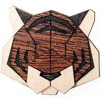 BeWooden BeWooden Brosche aus Holz - Tiger | Mode Schmuck – Produktbild 1 von 1