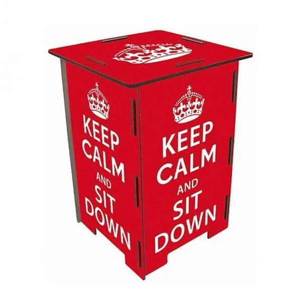 WERKHAUS WERKHAUS Photohocker Keep Calm – Produktbild 1 von 1