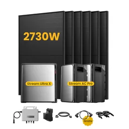 EcoFlow EcoFlow Stream Ultra X, Solaranlage mit Speicher, mit 6 x 455W Bifazialen Solarmodulen, by Powerness - Stream Ultra X + 2 x Stream AC Pro | 7680Wh / 1 x Smart Meter / Selbstabholung – Produktbild 1 von 1