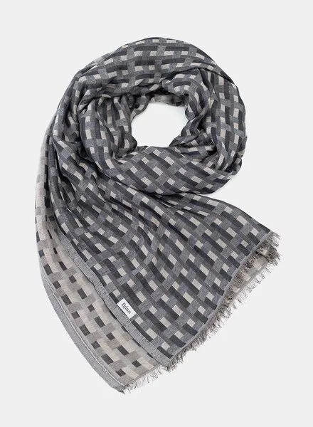 Djian Djian LINEA Schal - Baumwolle (kbA), Grau, – Produktbild 2 von 3