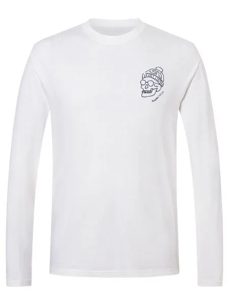 Super.Natural Super.Natural M Frosty Bio C LS für Herren Merino, White/blueberry, – Produktbild 4 von 4