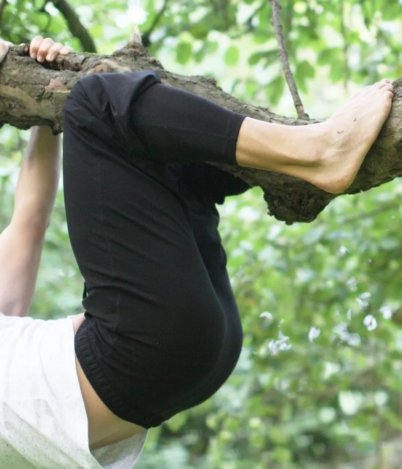 ESPARTO ESPARTO Yogahose Yoga- und Sporthose Sitaara unisex (mit Kordel im Bund) Bindegürtel / -kordel, Schwarz, – Produktbild 4 von 5