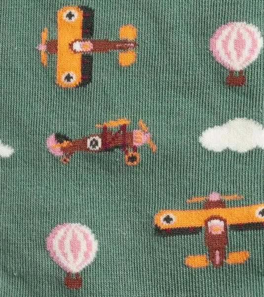 DillySocks DillySocks Socken Flying Circus aus Biobaumwoll-Mix, Mehrfarbig, – Produktbild 3 von 4