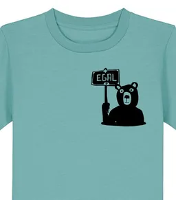 päfjes päfjes Dem Bären ist es EGAL! Dir auch? - Fair Wear Kinder T-Shirt Bio – Produktbild 1 von 1