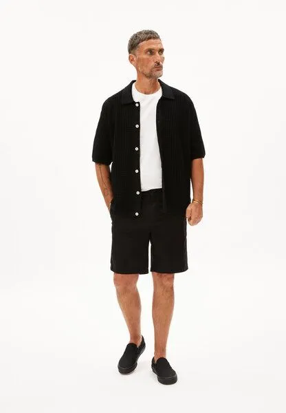 ARMEDANGELS ARMEDANGELS DAALOS Herren Shorts aus Bio-Baumwoll Mix, Black, – Produktbild 4 von 4