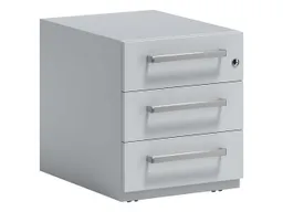 Bisley Bisley Rollcontainer "Note" mit Griff, 3 Schubladen T 56,5 cm lichtgrau – Produktbild 1 von 1