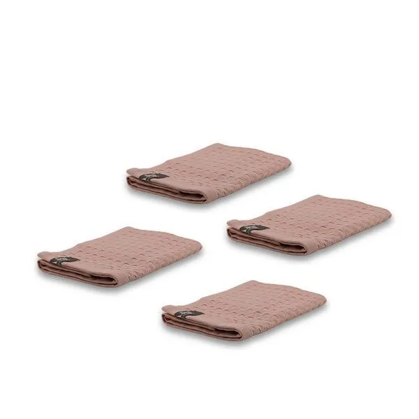 AGA.PIE AGA.PIE Waschlappen-Set aus Lyocell aus Bambuscellulose mit Bio-Baumwolle - 30x30 cm - 4 Stk., Puder, – Produktbild 4 von 4