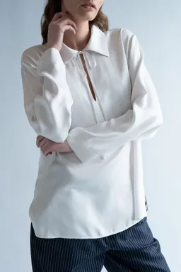 Neu Nomads Neu Nomads Damen vegan Bluse Bettina Tunika Schneewittchen – Produktbild 1 von 1